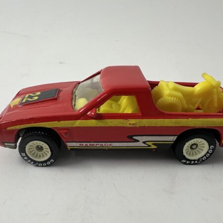 Vintage 1983 Hot Wheels Dodge Rampage w/ 3 Wheeler Rubber Tires Very Good Shape