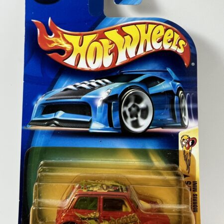 2003 Hot Wheels #96 Crazed Clowns 2/5 Morris Mini Red Cooper Spoke Wheels