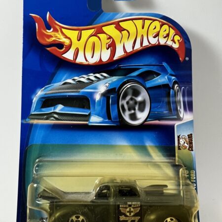 2003 Hot Wheels Work Crewsers #177 - 1940 FORD - Matte Dk Olive Green