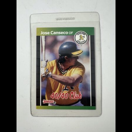 Jose Canseco Baseball Card Lot – Donruss 40/40 Club & Fleer Athletics Cards