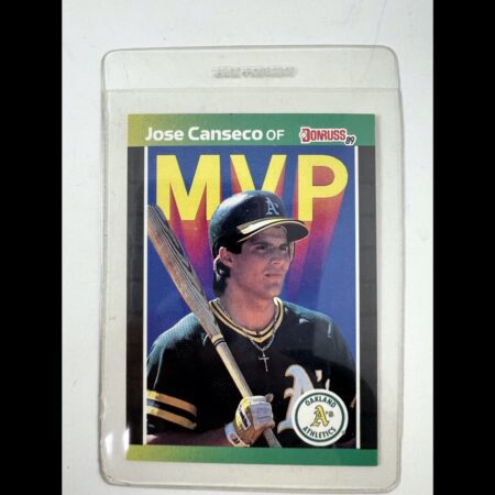 1989 Donruss Jose Canseco MVP Baseball Card Oakland A’s