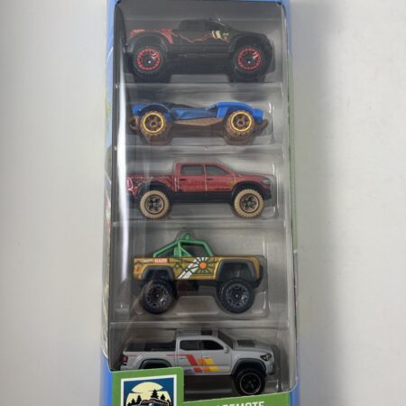 Hot Wheels 2024 HW Remote Adventures 5-Pack Toyota Tacoma/Tundra/Ram Rebel VHTF