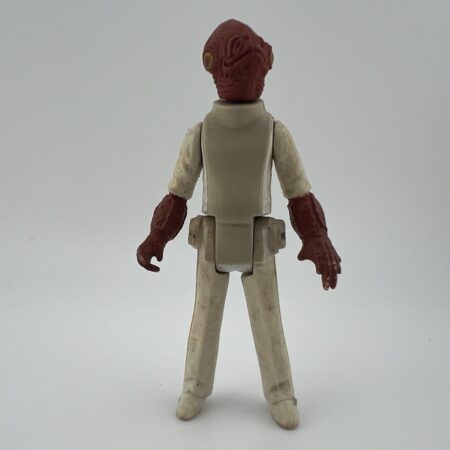 vintage star wars action figure beige outfit back view alternate pose collectible