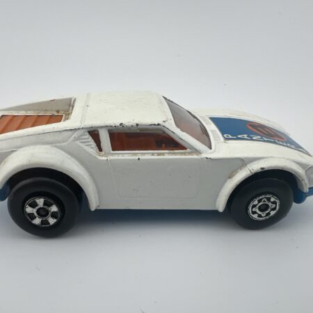 white dune buggy diecast car off road style side view right profile vintage toy
