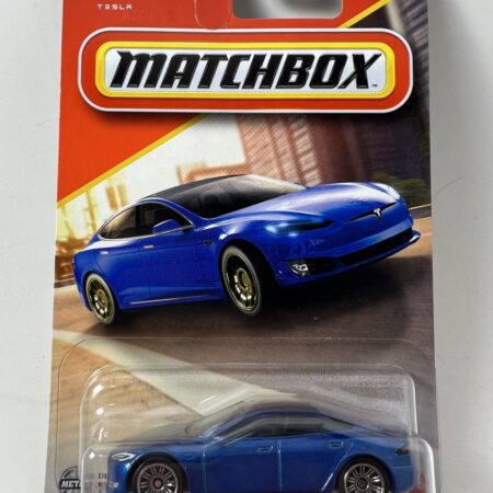 Matchbox Tesla Model S – Blue (Carded)