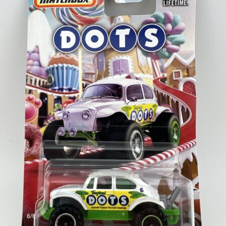 dots candy themed volkswagen beetle diecast car in packaging collectible toy
