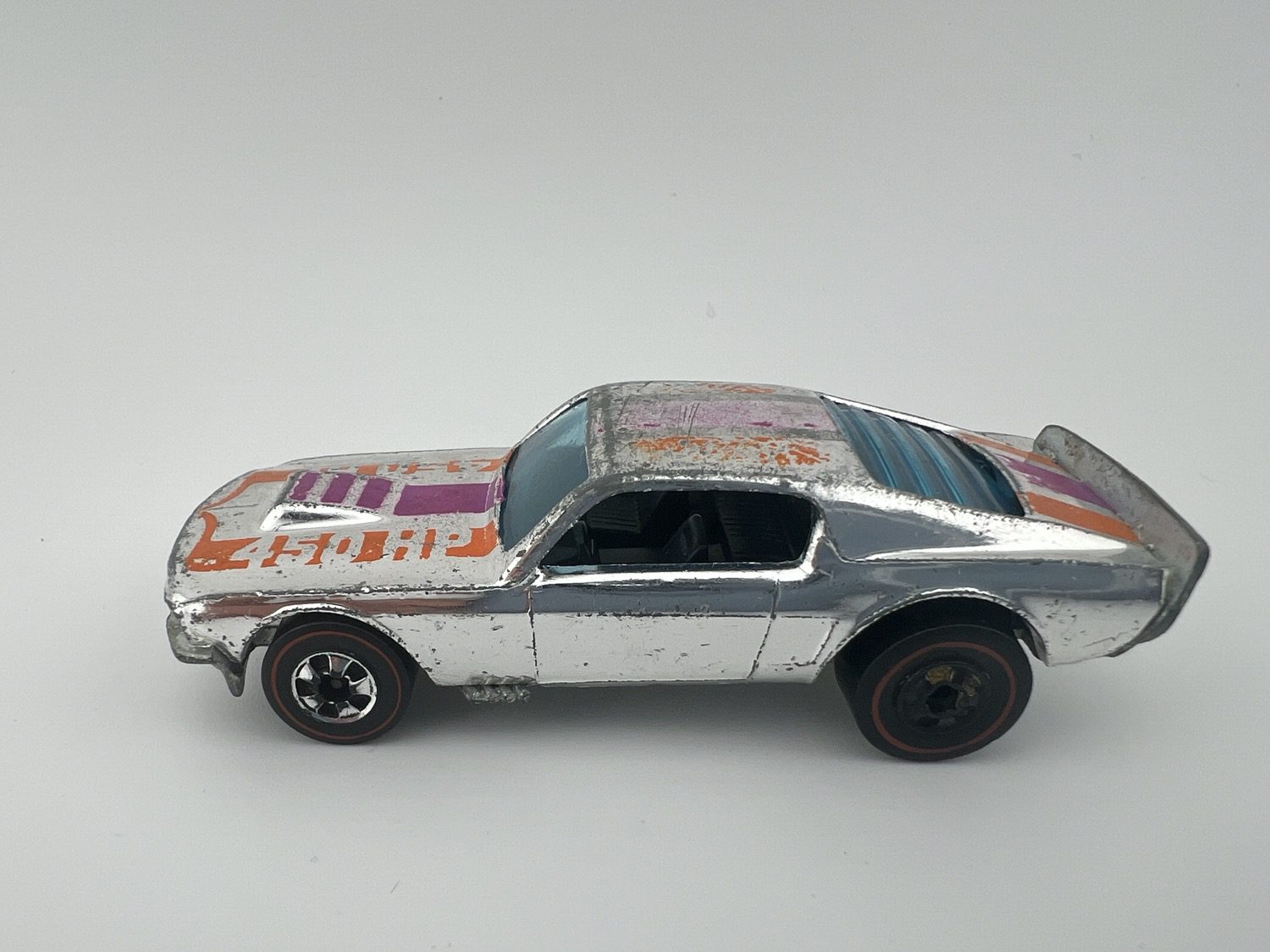 Hot Wheels diecast car in original packaging displayed for collectors