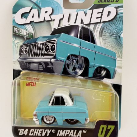 Cartuned 64 Chevy Impala diecast Series 5 car in packaging
