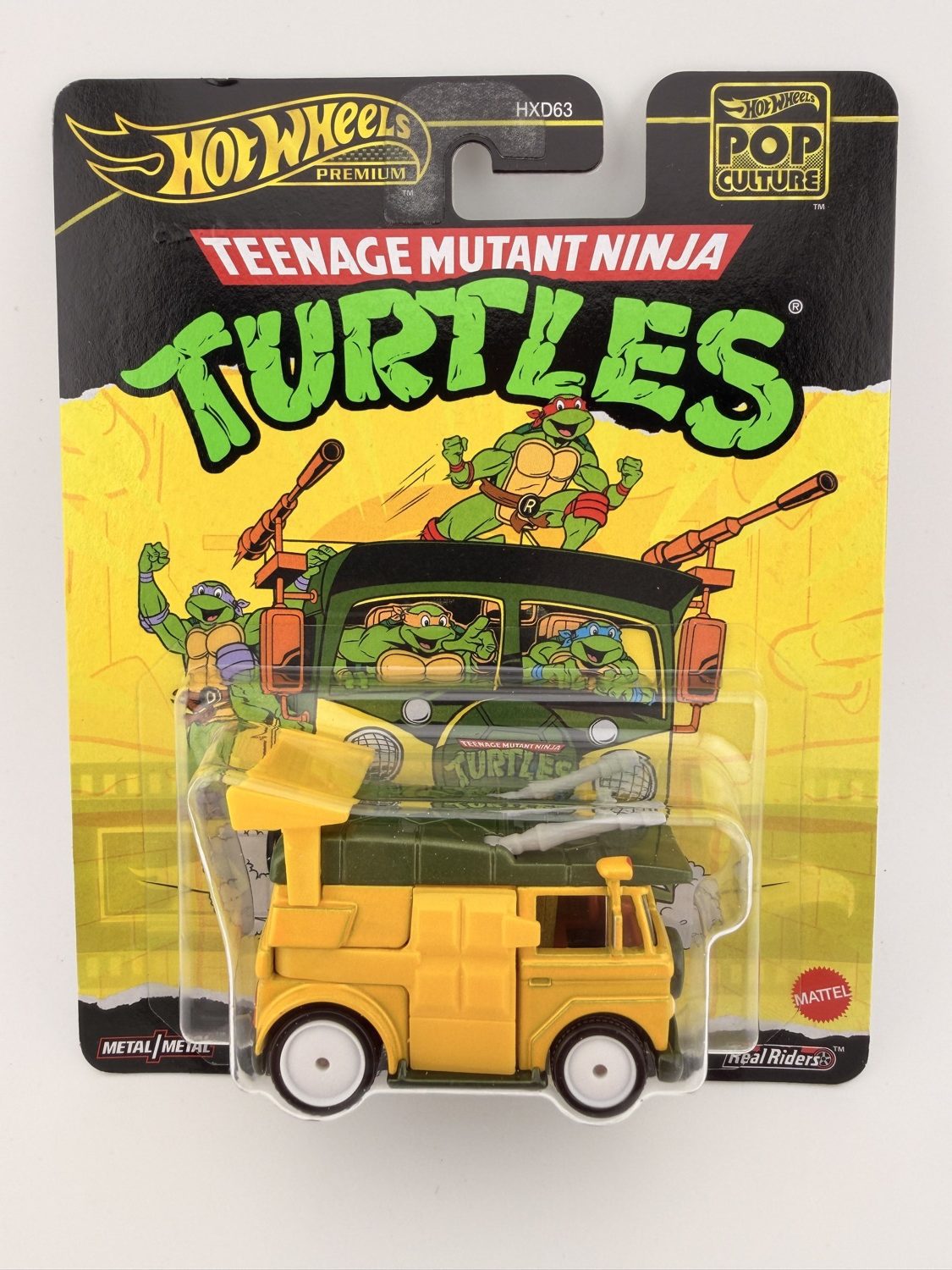 Hot Wheels Teenage Mutant Ninja Turtles Party Wagon Pop Culture Premium diecast in packaging