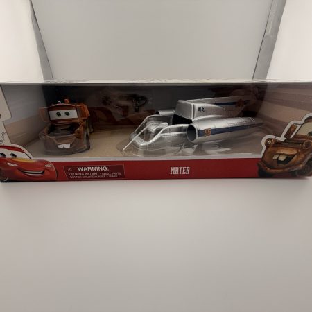 Disney Pixar Cars On The Road Mater with rocket vehicle set in original packaging