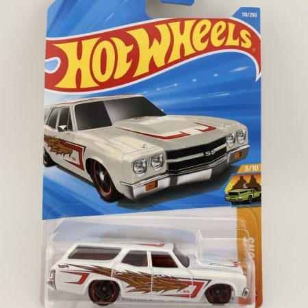 Hot Wheels ‘70 Chevy El Camino SS Wagon White HW Wagons 110/250 Diecast Car