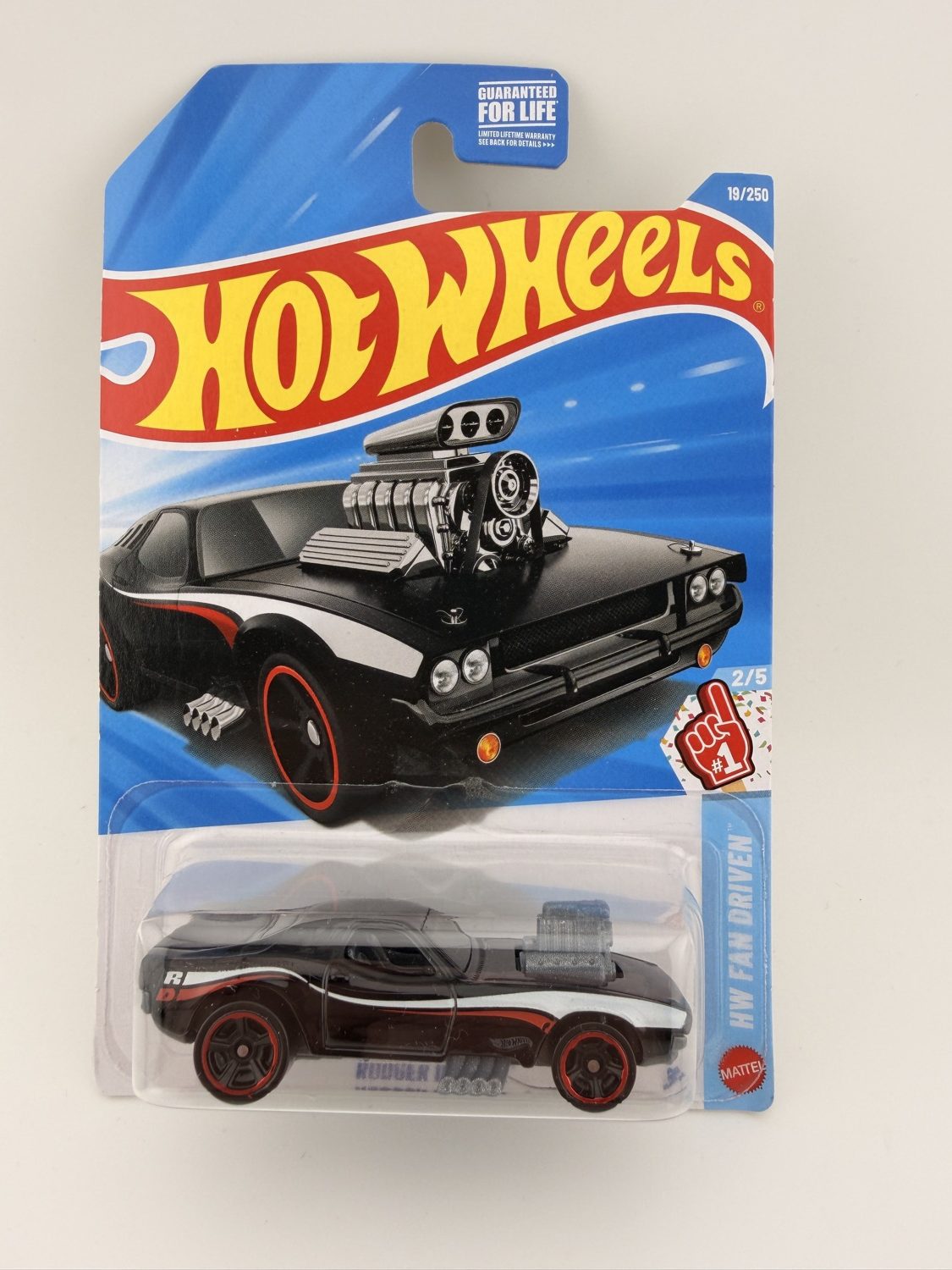 Hot Wheels Rodger Dodger Black HW Fan Driven 19/250 Diecast Car